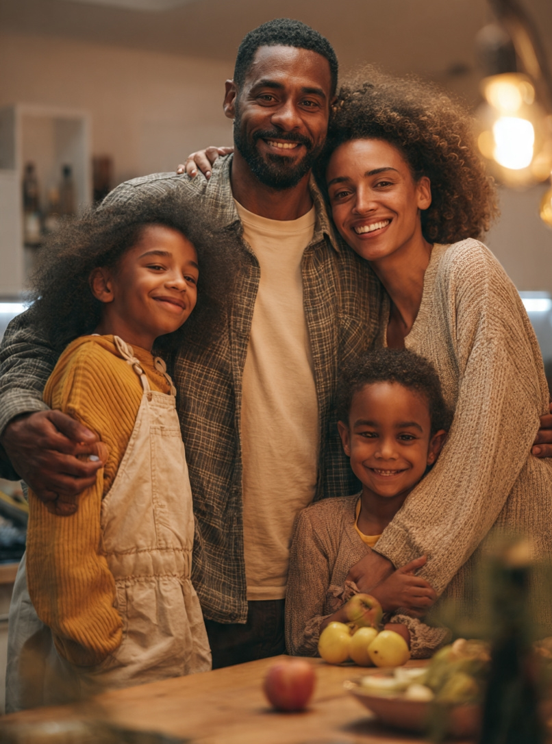 Happy family with SOlrmate Sunscribe solar